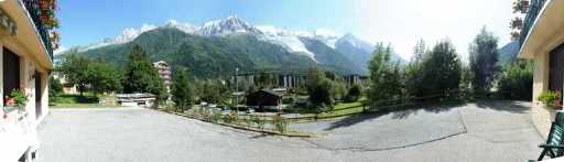 Vue depuis l appartement Chalet Camélia en été